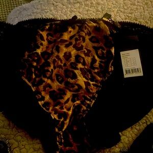Dita Von Teese millicent leopard bra and pantie set NWT.  Panty is US Size 14